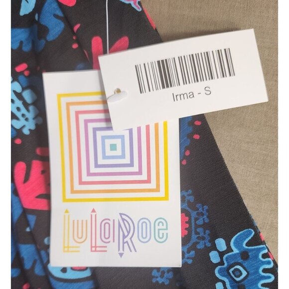 LulaRoe Small Irma Women's Designer 3/4 Sleeve Wide Neck Top - Picture 8 of 14